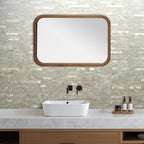 AULIGET 2 Sheets Faux Stone Peel and Stick Backsplash, Sandstone - Image 3