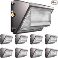 Lightdot 8Pack 120W LED Wall Pack Lights, 100-277v Dusk to Dawn by LightdotLighting