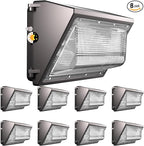 Lightdot 8Pack 150W LED Wall Pack Lights, 100-277v Dusk to Dawn by LightdotLighting