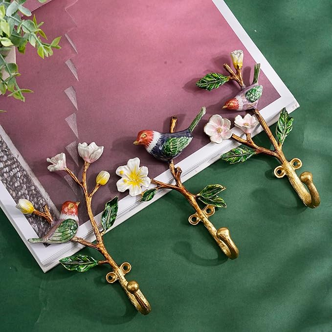 Vintage Wall Hooks Decorative Rack Hangers, 3 Pack Metal Wall Mounted Hook - Image 5
