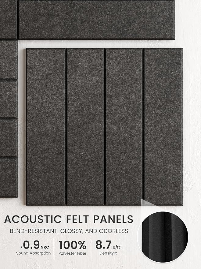 Bumusty Large Cork Board Alternative-48 x 36" Felt Bulletin Board Tiles - Image 3