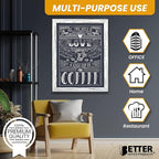 Better Office Products Magnetic Wall Chalkboard, Large Size 18" x 24", Rustic - Image 6