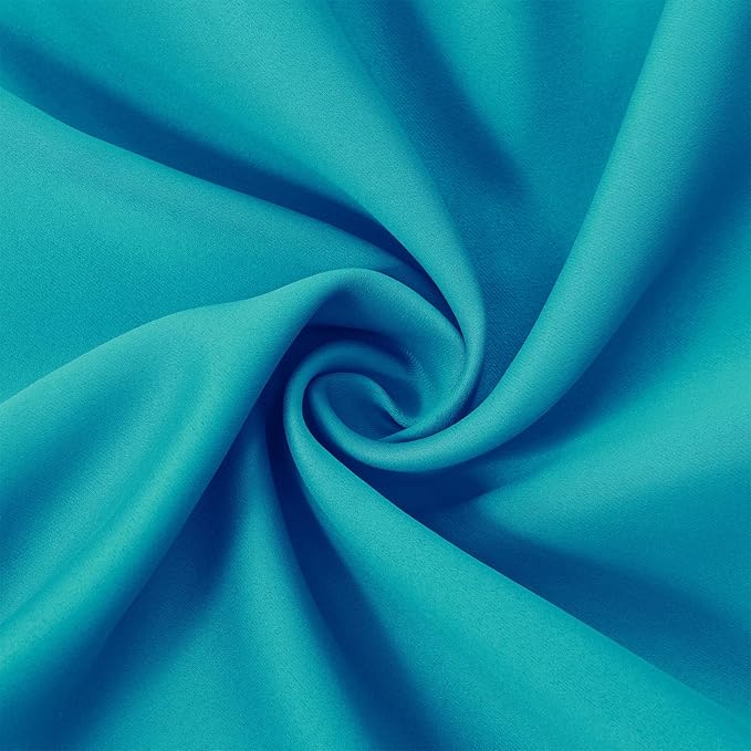 LEMOMO Teal Thermal Blackout Curtains/52 x 95 Inch/Set of 2 Panels Room - Image 5