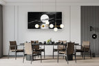 Cao Gen Decor Art S06462 Wall Art Canvas Sea White Full Moon in Night Picture - Image 5
