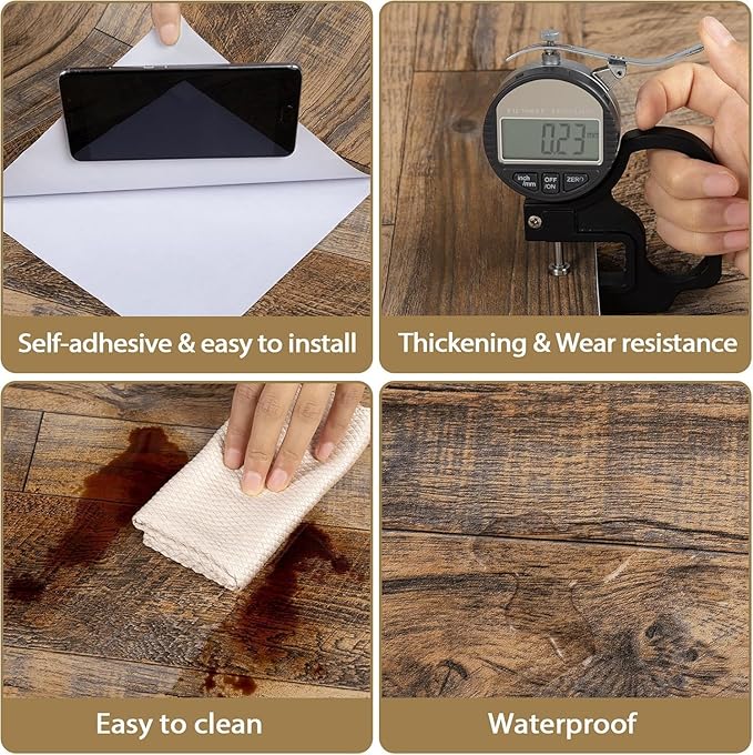 TANONE Wood Contact Paper Peel and Stick - Image 5