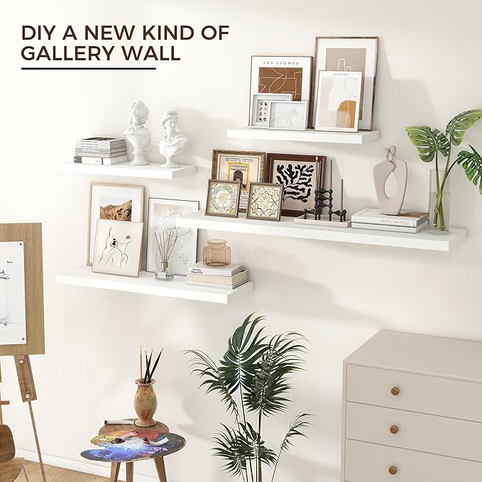Venusmiles Floating Shelves for Wall 36 inch Long, Engineered Wood Wall Shelves - Image 2