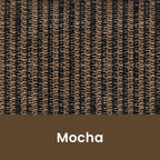 6'W x 6'H Mocha Patio Shades Roll up Outdoor Roller Shade Crank Wand Blind - Image 9