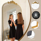 Antok Arched Full Length Mirror, Full Body Mirrors - Image 4