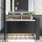 Abyssaly Black Wood Wallpaper 17.71 Inch X 196 Inch Peel Stick Countertops - Image 6