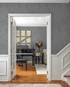 Erfoni 118"x17.7" Gray Peel and Stick Wallpaper Thicken Floral Embossed Contact - Image 5