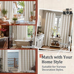 Lajode Linen Blackout Curtains 63 Inches Long - Image 8