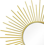 3 Pack Metal Mirrors for Wall Sunburst Wall Mirrors Home Décor Decorative - Image 2
