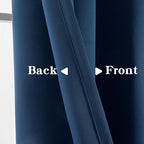 IGEMAEVE Blackout Curtains 108 Inch Length 2 Panels Set, Grommet Energy Saving - Image 3