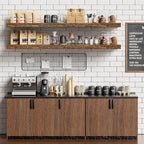 Floating Shelves for Wall 48 Inches Long, 9.3" Deep Rustic Brown Floating Shelf - Image 6