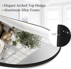 Rowjut Floor Full Length Mirror, Arched Mirrors Full Length 81"x41" - Image 8