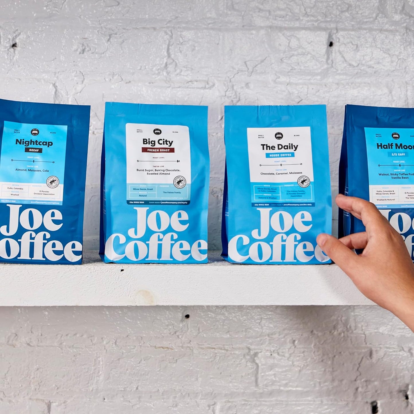 Joe Coffee Company - Great Heights Whole Bean Specialty Coffee, 6 oz Bag | NYC Roaster, Rainforest Alliance Certified, Kosher, Climate-Friendly