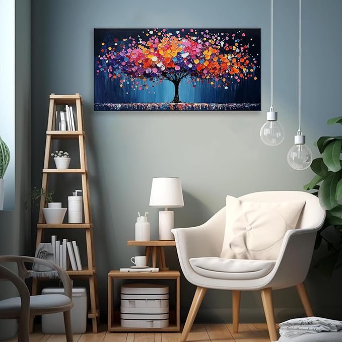 Suconvng Canvas Art Wall Decor Modern Minimalist Gallery Painting Abstract Tree - Image 3