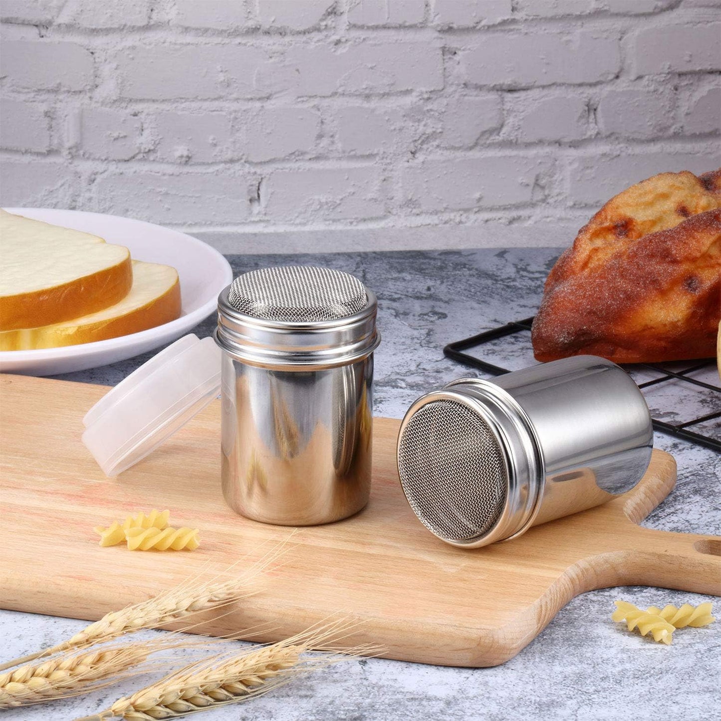 72 Pieces Coffee Decoration Stencils Latte Art Template Coffee Mold Tool with 2 Latte Art Pen 2 Dusting Jars Mesh Powder Shaker for Cake Cookie Decorating Oatmeal Cappuccino Hot Chocolate