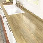 WESTICK 394" x 24" Light Wood Grain Contact Paper Peel and Stick Wallpaper - Image 3