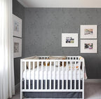 Erfoni 197"x17.7" Gray Peel and Stick Wallpaper Thicken Flower Embossed - Image 4
