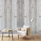 WENMER Grey Wood Wallpaper 17.71" x 118" Shiplap Peel and Stick Wallpaper Wood - Image 3