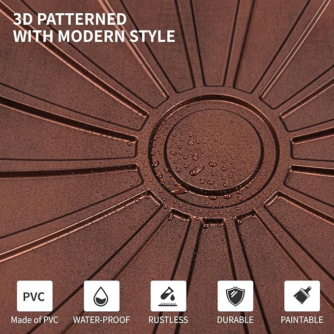 Art3dwallpanels Ceiling Tiles 12 Pack Drop Ceiling Tiles, 24 x 24 Inch High - Image 7