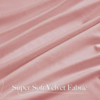 NICETOWN Pink Velvet Curtains 96 inch Length, Blush Pink Room Darkening Thermal - Image 3