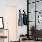 Zonon 2 Pcs Black Wall Hooks Set Vintage Coat & Towel Hooks - Image 5