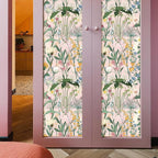JiffDiff Floral Wallpaper Peel and Stick 17.3"x1181" Pink Farm Wildwood Stick - Image 8