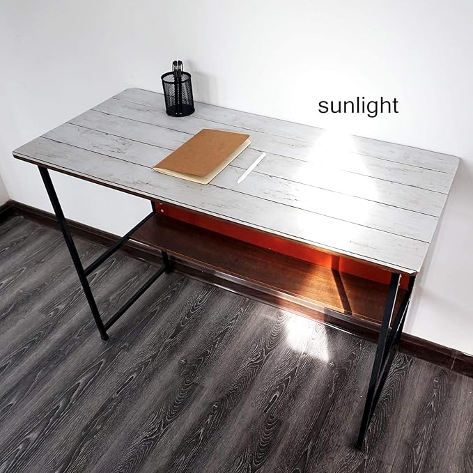 CiCiwind 118” x17.7” Wood Wallpaper Peel and Stick White Wood Wall Paper - Image 3