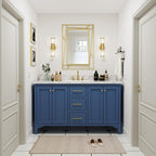 Brushed Gold Bathroom Mirror, Hang Horizontally or Vertically - Image 8