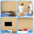 Nuanchu 32 Pcs 3D Slat Wall Panels, Paintable Waterproof Textured Tiles - Image 7