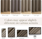 NICETOWN Taupe Velvet Curtains 84 inches Long - Image 7