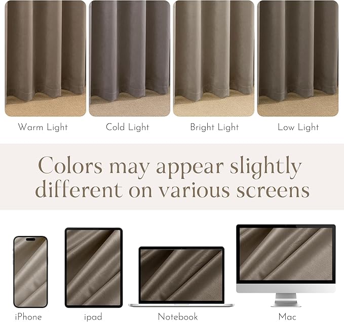 NICETOWN 120 inches Velvet Curtains - Image 7