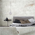 VEELIKE Distressed Concrete Wallpaper Peel and Stick Light Grey Limewash by VEELIKE
