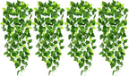 CEWOR 4pcs Artificial Hanging Plants 2.9ft Fake Ivy Vine Fake Ivy Leaves by CEWOR