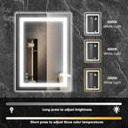 NEWBULIG 28X20 Inch LED Bathroom Wall Mirror - Image 7