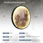 Dimmable Moon Wall Light 23.6 inch Wall Lights - Image 4