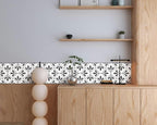 FLFK Wallpaper Border Black and White Patterns Peel and Stick Wall Border Self - Image 4