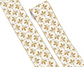 FLFK Wallpaper Border Gold and White Patterns Peel and Stick Wall Border Self by FLFK