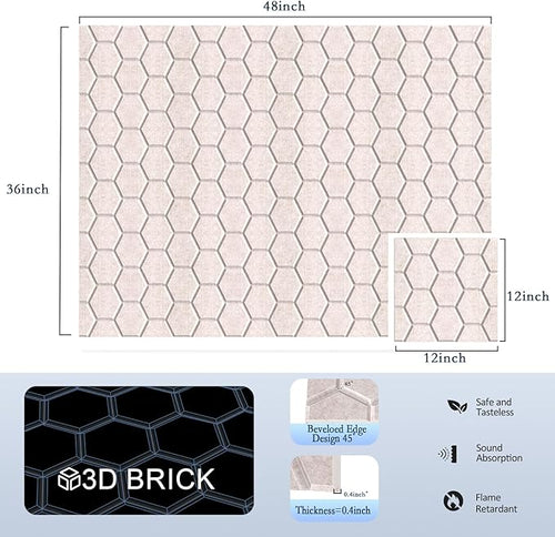 12Pack Acoustic Wall Panels, Honeycomb Self-Adhesive Sound Proof Foam Panels - Image 2