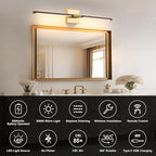 Morauroral 36 Inch Battery Operated Wall Sconces Set of 2, Dimmable Battery - Image 3