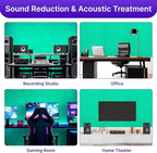2 Pack Sound Proof Foam Panels for Walls, High Density Egg Crate Sound - Image 5