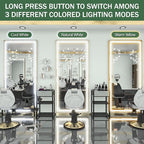 FENNIO Full Length Mirror with Lights, Free Standing Lighted Floor Mirror - Image 4
