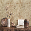 VEELIKE Aged Tan Concrete Wallpaper Peel and Stick Removable Distressed Beige by VEELIKE