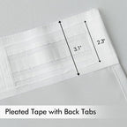 MIULEE Back Tab Light Blocking Curtains 120 Inch Long 2 Panels Set - Image 4
