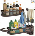 PUSDON 5-in-1 Wide Wall Mount Wrapped Mesh Kitchen Organizer & Shower Caddy Kit by PUSDON