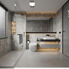 BAYYA Cement Gray Contact Paper Concrete Peel and Stick Wallpaper Industrial - Image 3