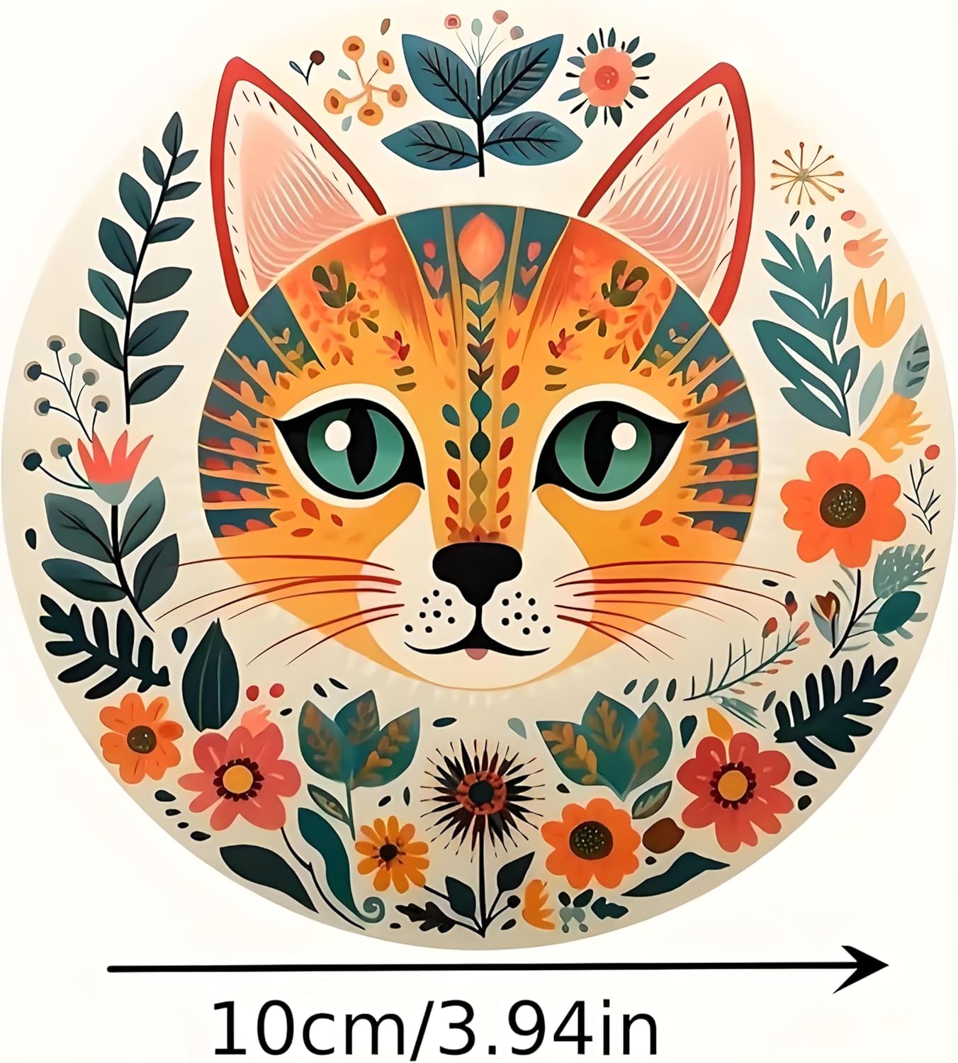 Coasters Set of 6, Wood Coasters for Drinks - Handcrafted Cat Design Thick Heat-Resistant for Beer, Coffee, Office, Bar, Farmhouse Home Decor, Tabletop Protection, for All Cups