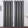 LEMOMO Blackout Curtains 66 x 84 inch/Frost Grey Curtains Set of 2 by Lemomo